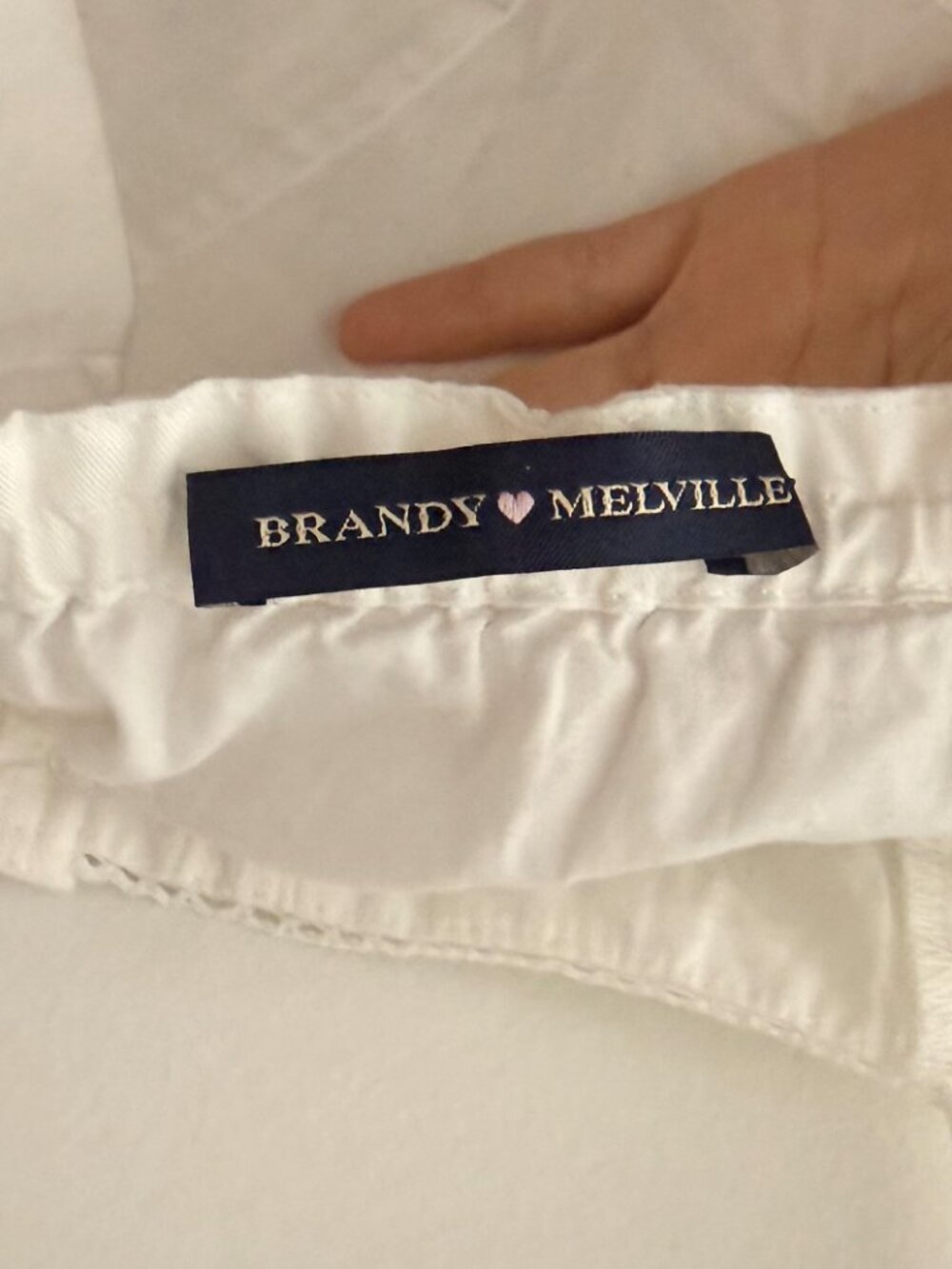 Brandy Melville White Lace Tie Strap Cami Top - Picture 4 of 4